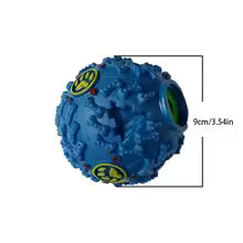 Treat-dispensing chew ball
