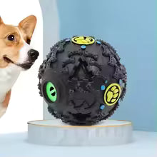 Treat-dispensing chew ball